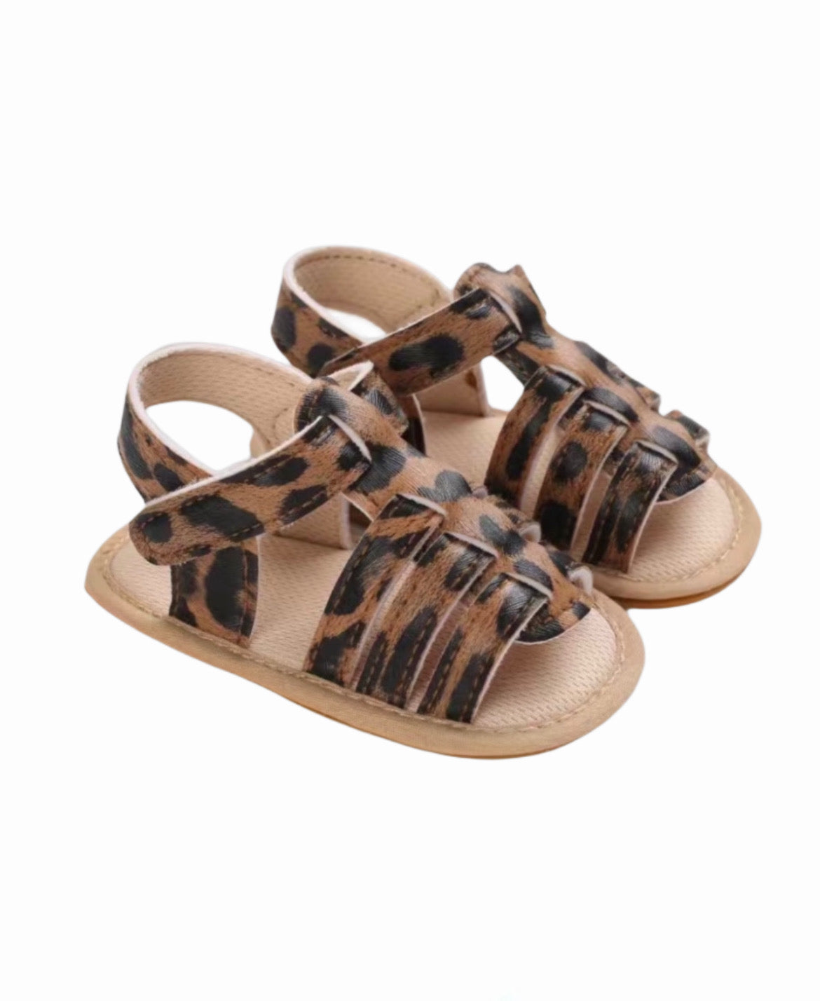 Leopard Open Toed-Sandals